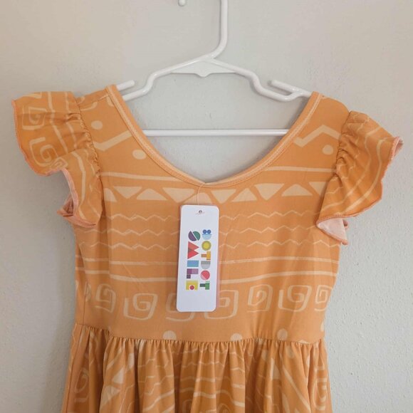 *3/$25* NWT! Girl's DotDotSmile Yellow/Orange Aztec Empire Dress - Size 5/6 - Picture 4 of 5